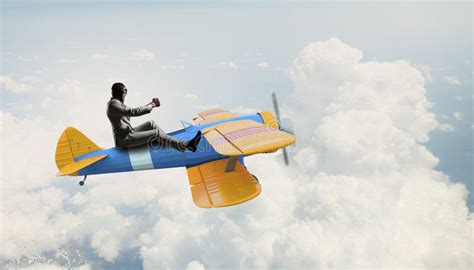 man flying a plane